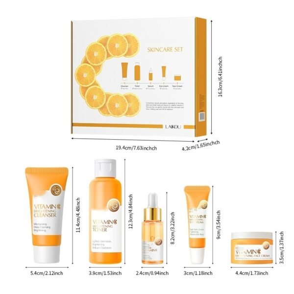 New Vitamin C Suit 5-piece Cleansing White Revitalizing Toner - Image 2