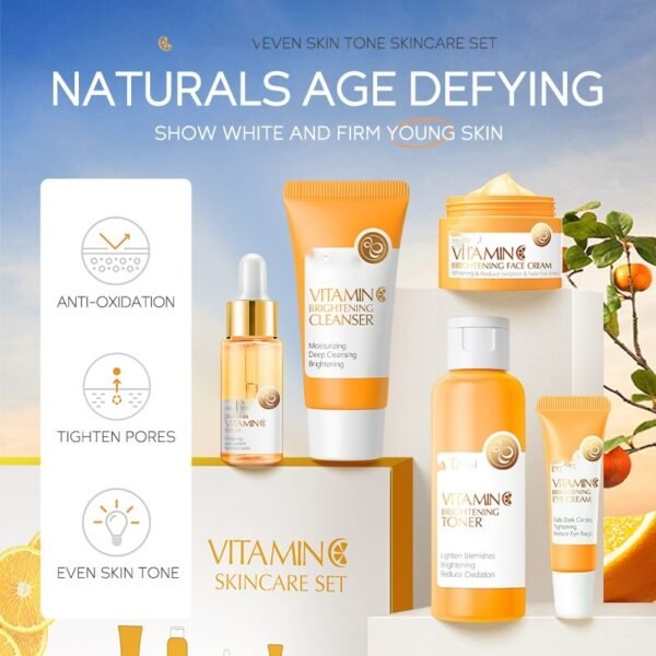 New Vitamin C Suit 5-piece Cleansing White Revitalizing Toner - Image 6